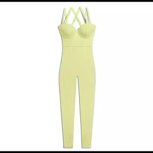 Ivy Park x Adidas Hi Res Yellow Catsuit Sz Medium